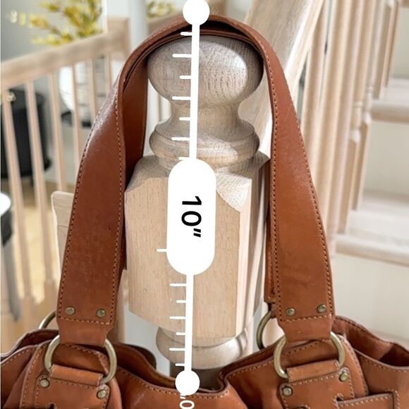 KOOBA LENA Large Leather Buckle Bag in Honey Tan - Picture 13 of 14